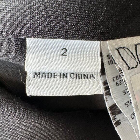 DVF Black with Leopard zip hoodie - Picture 4 of 6